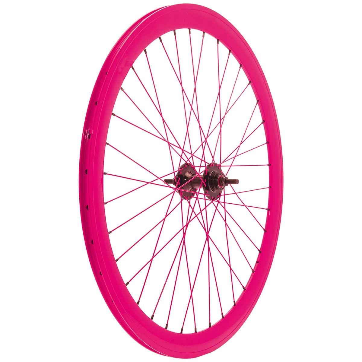 Ruote Fixed senza pista frenante Fucsia Fluo