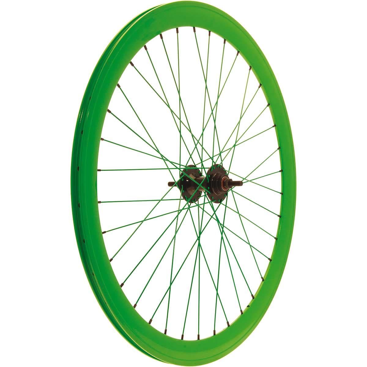 Ruote Fixed senza pista frenante Verdi Fluo