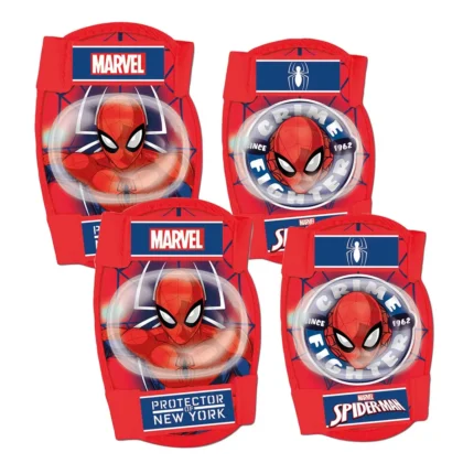 Kit protezione gomitiere e ginocchiere Spider Man