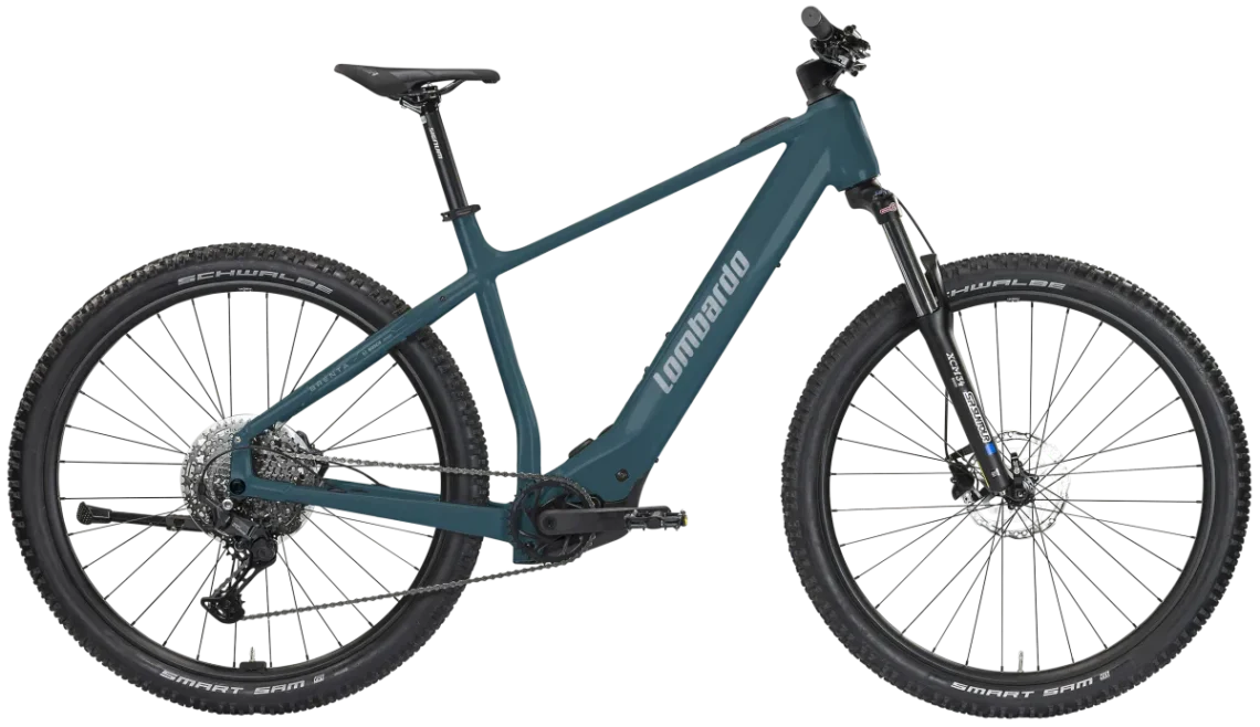 Bicicletta Brenta blu, progettata per prestazioni elevate e comfort, ideale per lunghe escursioni e avventure su strada.