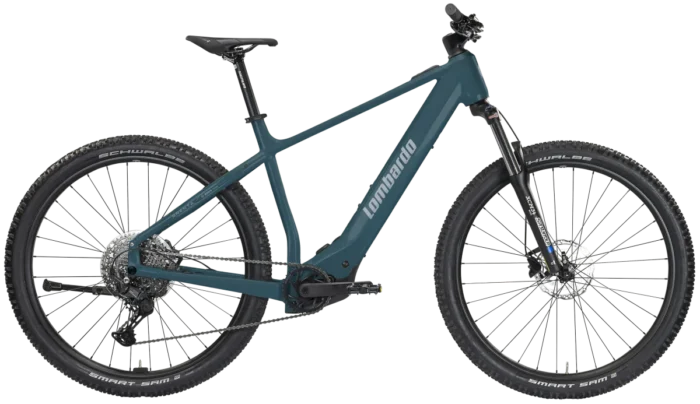 Bicicletta Brenta blu, progettata per prestazioni elevate e comfort, ideale per lunghe escursioni e avventure su strada.