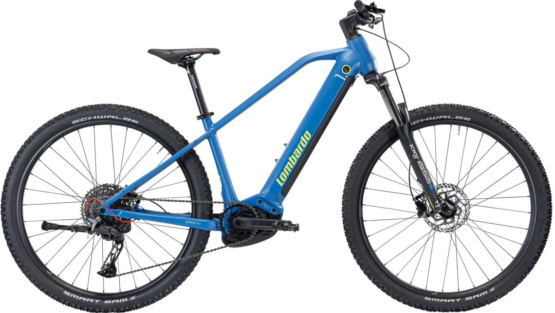 Bicicletta Chamonix blu, ideale per ciclisti che cercano stile e prestazioni, perfetta per ogni tipo di percorso.