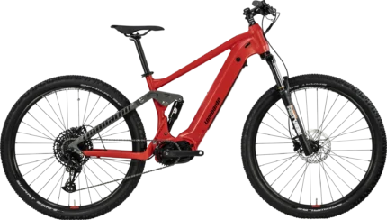 Bicicletta Merano rossa, caratterizzata da un design accattivante e componenti di alta qualità per prestazioni ottimali.