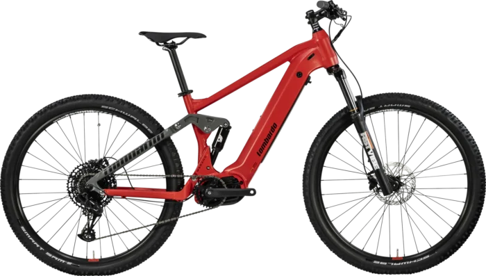 Bicicletta Merano rossa, caratterizzata da un design accattivante e componenti di alta qualità per prestazioni ottimali.