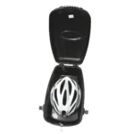 Bauletto BRN posteriore nero con apertura a chiave, ideale per riporre in sicurezza un casco e altri accessori.