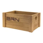 Cesto BRN Lovely Small anteriore/posteriore in legno naturale con dimensioni 34 x 24 x 17 cm.