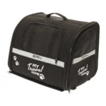 Cesto BRN My Travel Home, borsa da trasporto nera con design pratico e spazio per animali domestici, ideale per viaggi in bicicletta.