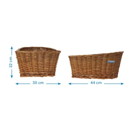 Cesto di vimini BRN Sally, realizzato in materiale naturale con dimensioni pratiche di 30 x 44 x 22 cm,