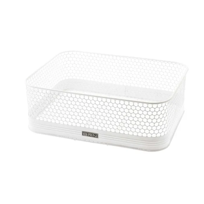 Cesto BRN Saint-Tropez bianco. Leggero e resistente grazie al suo design e alla sua lavorazione a rete traforata