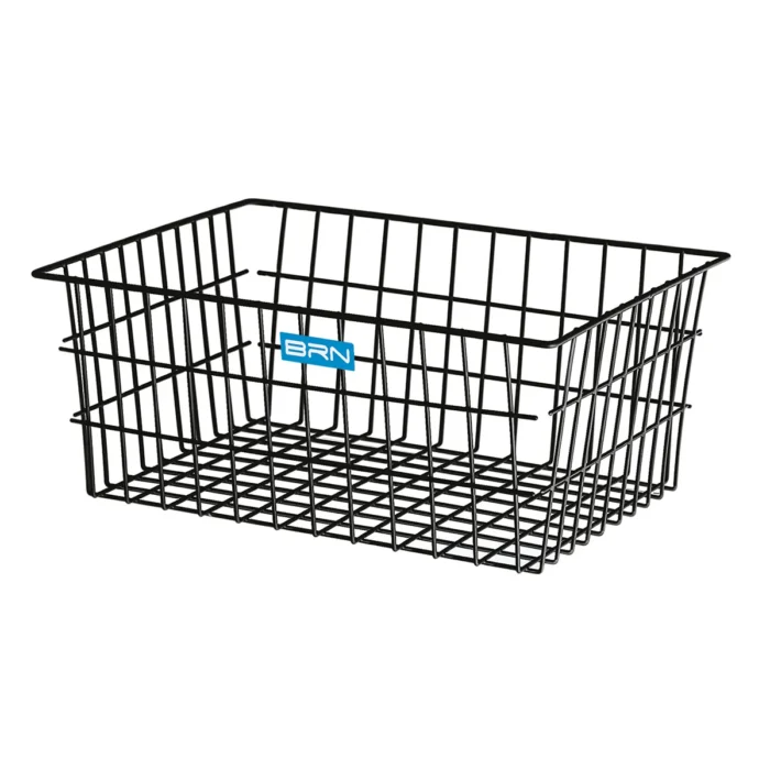 Cesto BRN Maxi Torino in acciaio nero, elegante e resistente, ideale per organizzare spazi.