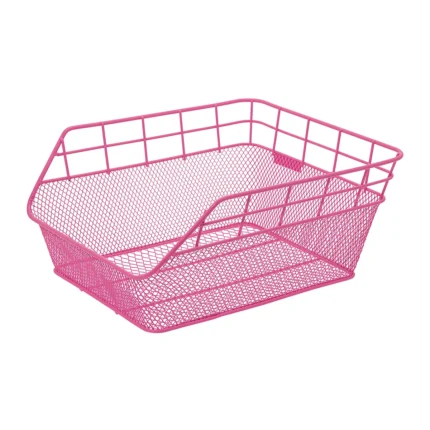 Cesto BRN Fantasy posteriore in retina rosa. Le sue dimensioni sono 39 x 31 x 17 cm.