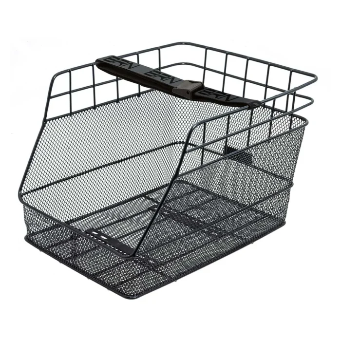 Cesto BRN Cargo posteriore con cintura elastica removibile taglia L. Realizzato in acciaio a maglia fine, vanta numerose funzioni che lo rendono ideale per gli studenti.