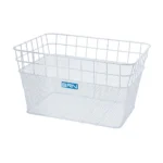 Cesto BRN Belgio anteriore in acciaio bianco. Le sue dimensioni sono 40 x 30 x 22 cm (piastre in dotazione).