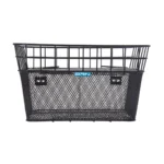 CESTO BRN BELGIO ANTI-SCIPPO NERO, ideale per biciclette, con apertura superiore per un facile accesso.