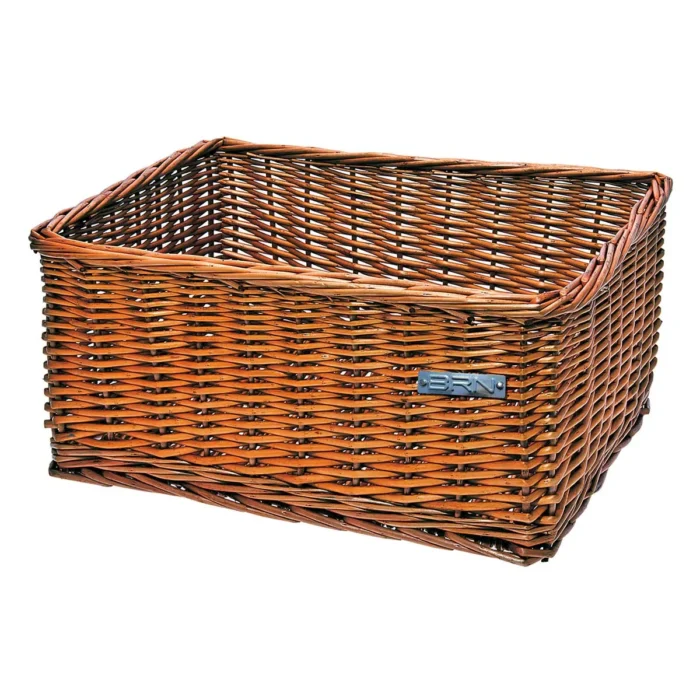 Cesto BRN Monella in vimini naturale. Le sue dimensioni sono 43 x 33 x 19 cm.