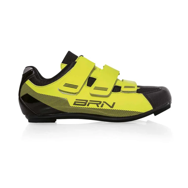 Scarpe BRN 3 Strappi Road sono realizzate con tessuto in maglia di Nylon traspirante con 3 strappi in velcro