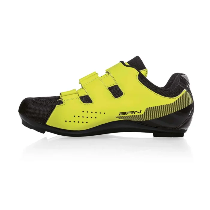 Scarpe BRN 3 Strappi Road sono realizzate con tessuto in maglia di Nylon traspirante con 3 strappi in velcro