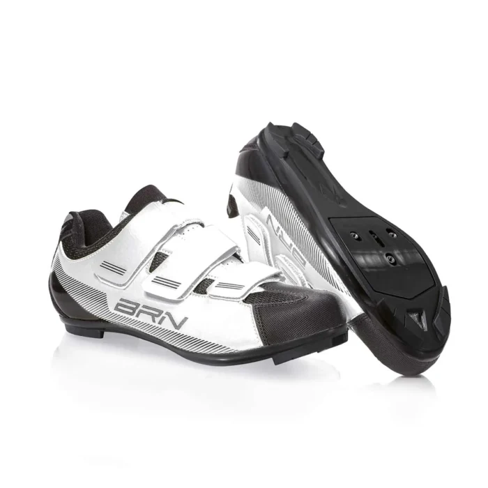 Scarpe BRN 3 Strappi Road sono realizzate con tessuto in maglia di Nylon traspirante con 3 strappi in velcro