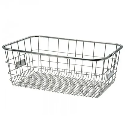 CESTO BRN METAL INOX ANTERIORE/POSTERIORE di design elegante e leggero, ideale per la spesa e l'organizzazione.